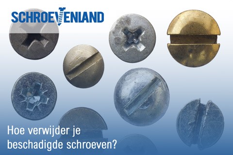 Hoe verwijder je beschadigde schroeven?