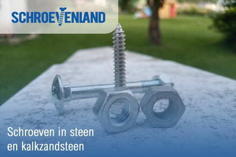 Schroeven in steen en kalkzandsteen