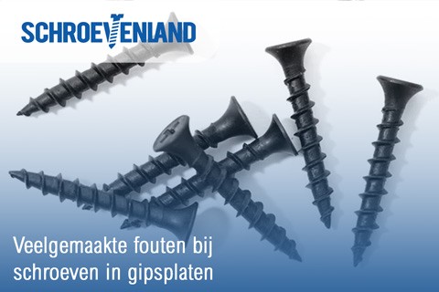 Veelgemaakte fouten bij schroeven in gipsplaten