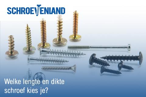 Welke lengte en dikte schroef kies je?