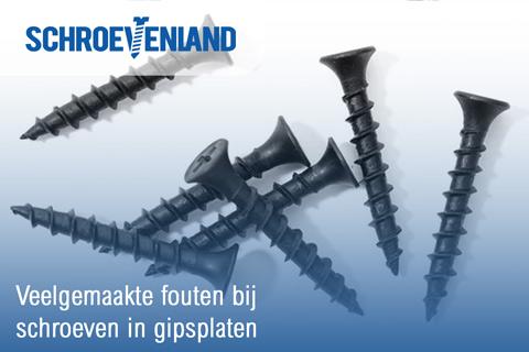 Veelgemaakte fouten bij schroeven in gipsplaten