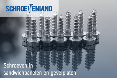 Schroeven in sandwichpanelen en gevelplaten