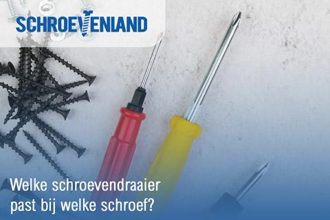 Welke schroevendraaier past bij welke schroef?