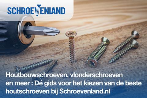 Houtbouwschroeven, vlonderschroeven en meer: Dé gids voor het kiezen van de beste houtschroeven bij Schroevenland.nl