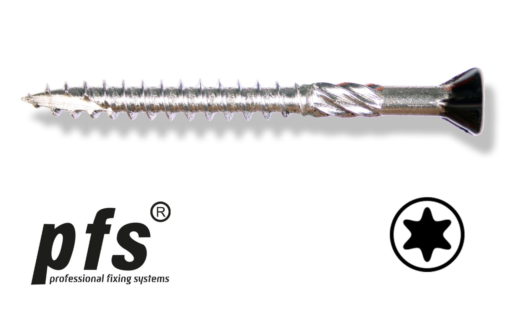 PFS Potdekselschroef 5x60 RVS zwart Torx PFS Potdekselschroef 5x60 RVS zwart Torx